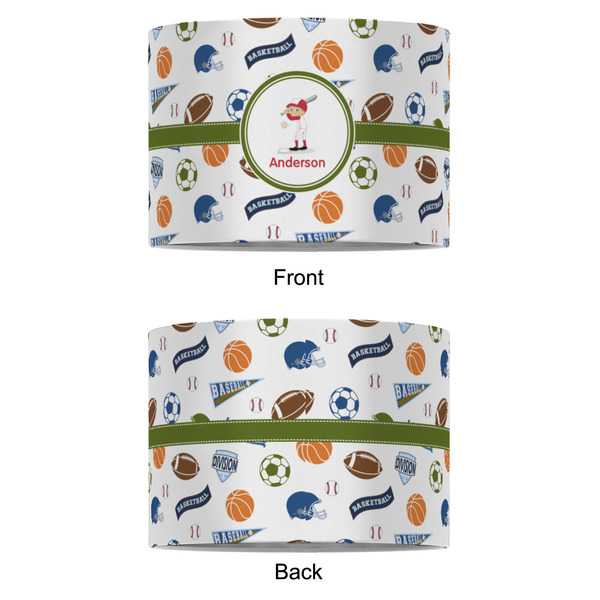 Sports 8" Drum Lampshade - APPROVAL (Fabric)