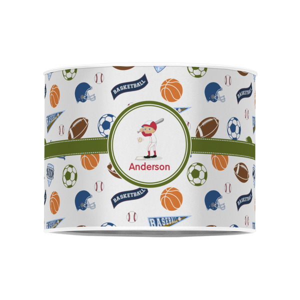 Sports 8" Drum Lampshade - FRONT (Poly Film)