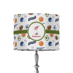 Sports 8" Drum Lamp Shade - Fabric (Personalized)