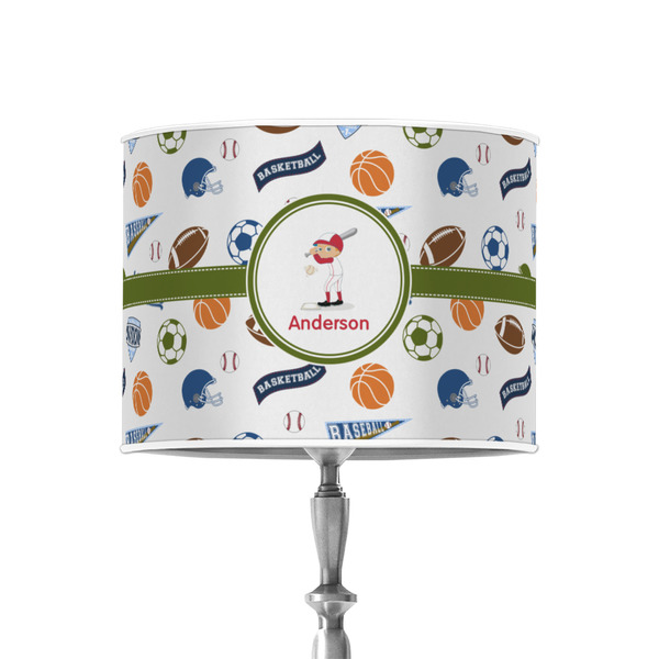 Custom Sports 8" Drum Lamp Shade - Poly-film (Personalized)