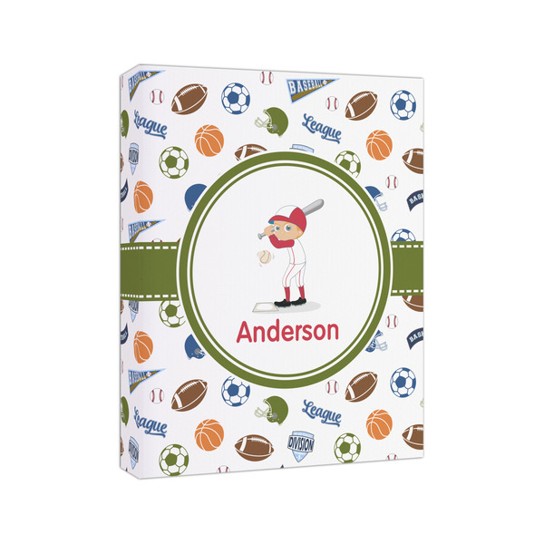 Sports 8x10 - Canvas Print - Angled View