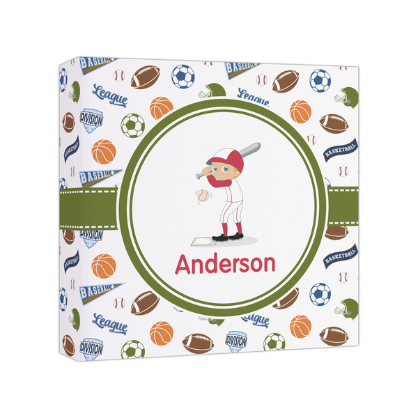Custom Sports Canvas Print - 8x8 (Personalized)