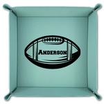 Sports Teal Faux Leather Valet Tray (Personalized)