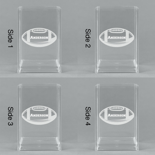 Sports Acrylic Pen Holder - All Sides