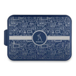 Sports Aluminum Baking Pan with Navy Lid (Personalized)