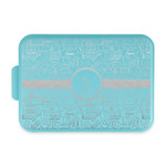 Sports Aluminum Baking Pan with Teal Lid (Personalized)