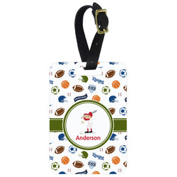 Sports Metal Luggage Tag w/ Name or Text