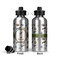 Sports Aluminum Water Bottle - Front and Back