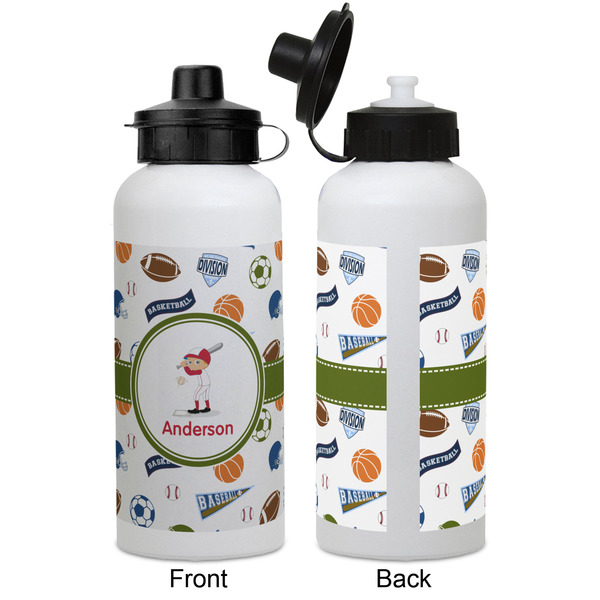 Sports Aluminum Water Bottle - White APPROVAL