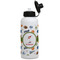 Sports Aluminum Water Bottle - White Front