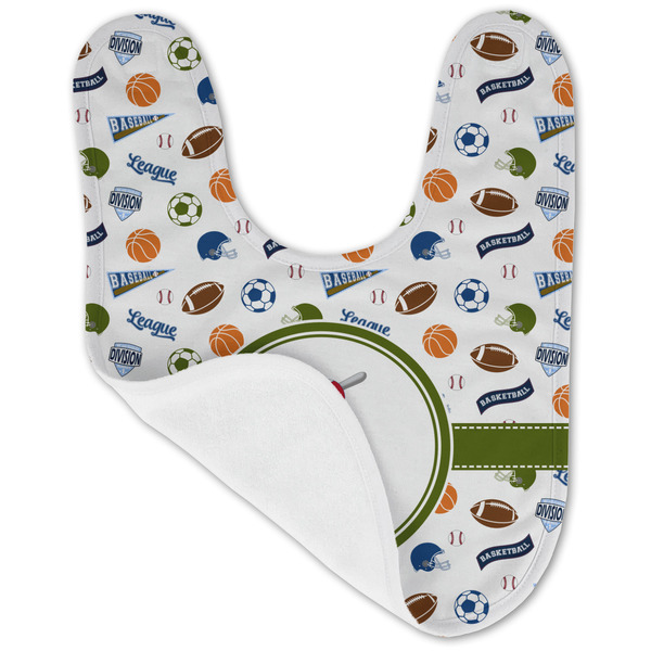 Sports Baby Bib - AFT folded