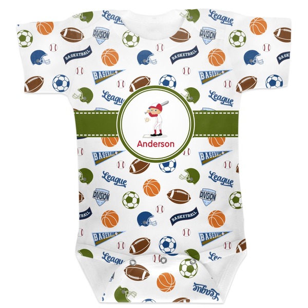 Custom Sports Baby Bodysuit 0-3 (Personalized)