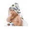 Sports Baby Hooded Towel on Child