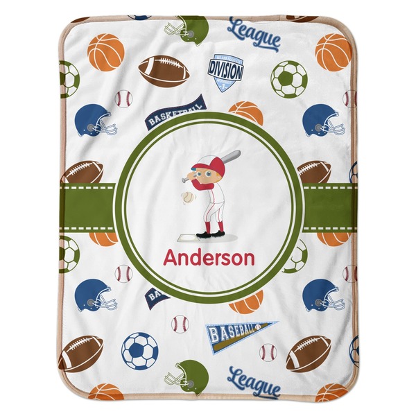 Sports Baby Sherpa Blanket - Flat