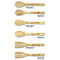 Sports Bamboo Cooking Utensils Set - Double Sided - APPROVAL