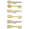 Sports Bamboo Cooking Utensils Set - Single Sided- APPROVAL