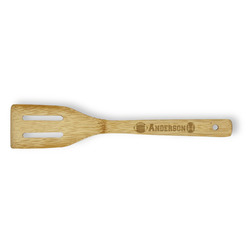 Sports Bamboo Slotted Spatula - Double Sided (Personalized)