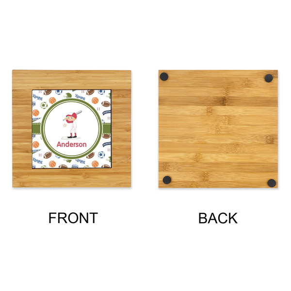 Sports Bamboo Trivet with 6" Tile - APPROVAL