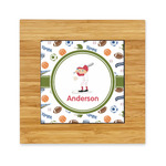Sports Bamboo Trivet with Ceramic Tile Insert (Personalized)