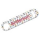 Sports Bar Bottle Opener - White w/ Name or Text