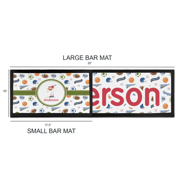 Sports Bar Mats - Sizing Chart