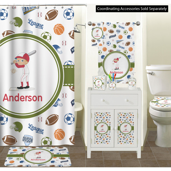 Sports Bathroom Scene