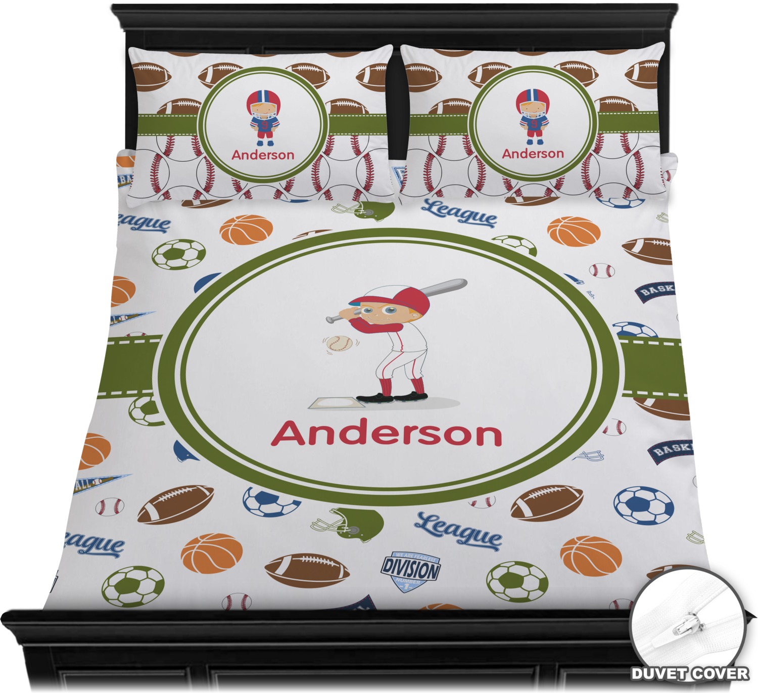 Sports Duvet Covers Personalized Youcustomizeit