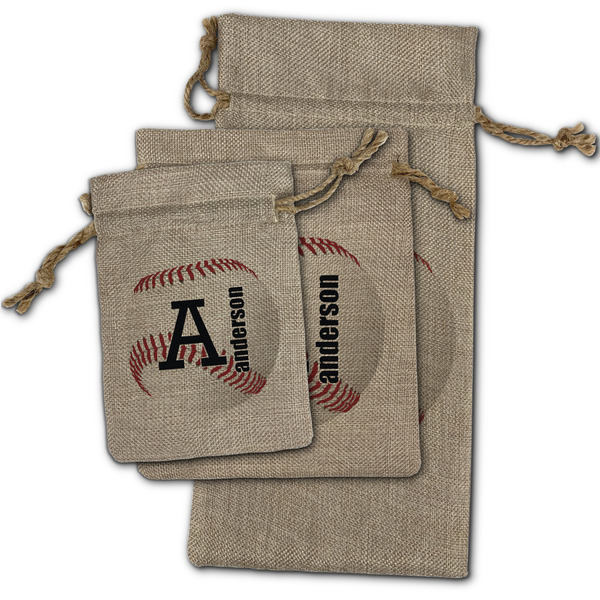 Sports Burlap Gift Bags - (PARENT MAIN) All Three