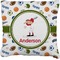 Sports Faux-Linen Throw Pillow 20" (Personalized)
