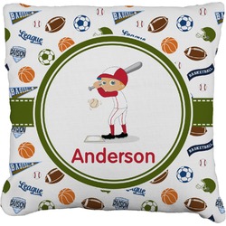 Sports Faux-Linen Throw Pillow 26" (Personalized)
