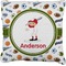 Sports Faux-Linen Throw Pillow (Personalized)