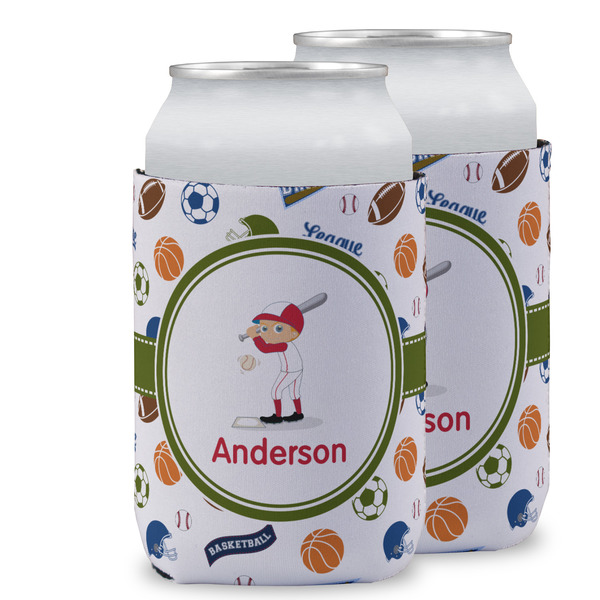 Custom Sports Can Cooler (12 oz) w/ Name or Text