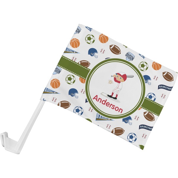 Custom Sports Car Flag - Small w/ Name or Text