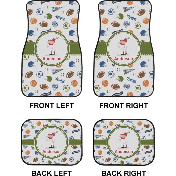 Sports Car Floor Mats Set (2F + 2B)