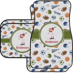 Sports Car Floor Mats Set - 2 Front & 2 Back (Personalized)