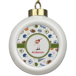 Sports Ceramic Ball Ornament (Personalized)