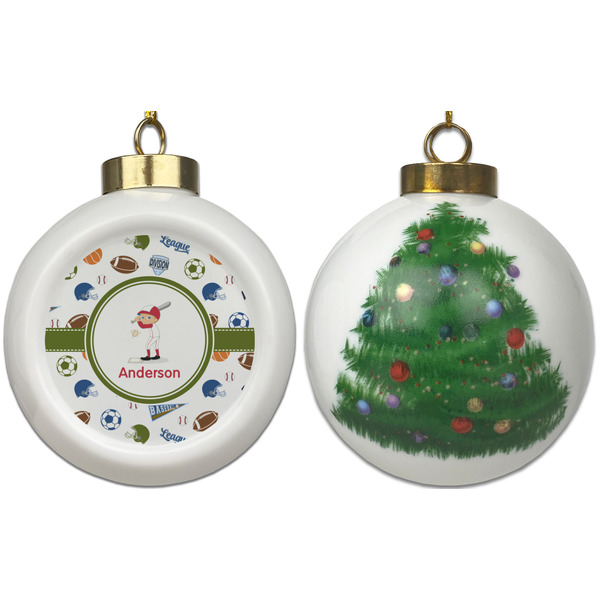 Sports Ceramic Christmas Ornament - X-Mas Tree (APPROVAL)