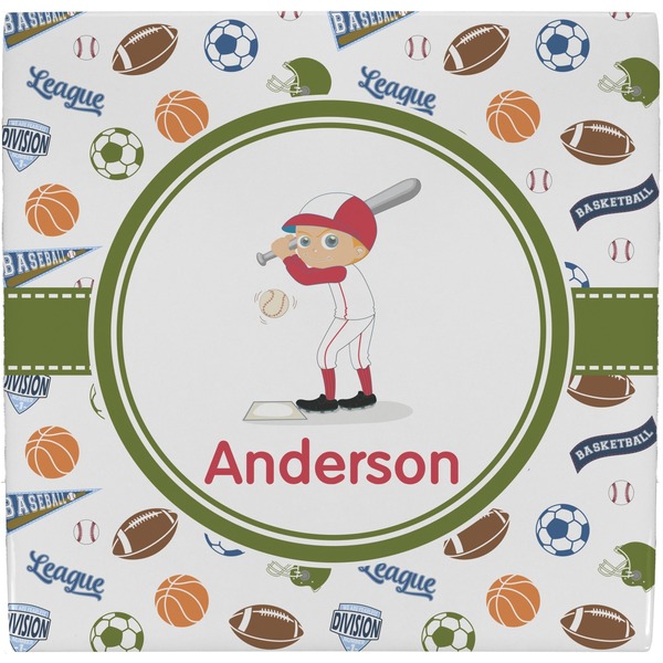 Custom Sports Ceramic Tile Hot Pad (Personalized)
