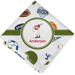 Sports Cloth Cocktail Napkin - Single w/ Name or Text