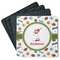 Sports Square Rubber Backed Coasters - Set of 4 (Personalized)