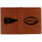 Sports Cognac Leather Passport Holder Outside Double Sided - Apvl