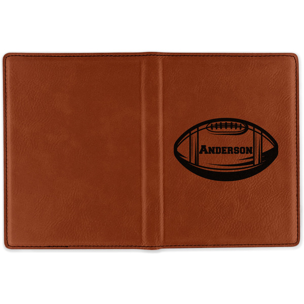 Sports Cognac Leather Passport Holder Outside Single Sided - Apvl