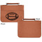 Sports Cognac Leatherette Bible Covers - Small Single Sided Apvl