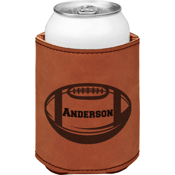 Custom Sports Leatherette Can Sleeve - Single Sided (Personalized)