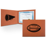 Sports Leatherette Certificate Holder - Front and Inside (Personalized)