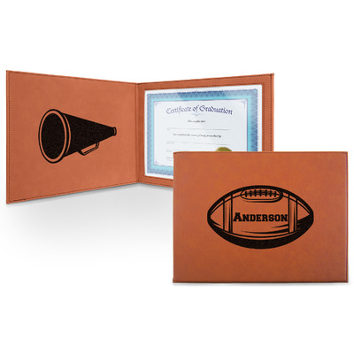 Sports Leatherette Certificate Holder (Personalized)
