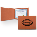 Sports Leatherette Certificate Holder - Front (Personalized)