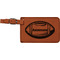Sports Cognac Leatherette Luggage Tags