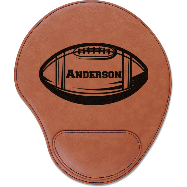 Custom Sports Leatherette Mouse Pad with Wrist Support (Personalized)