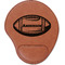Sports Cognac Leatherette Mouse Pads with Wrist Support - Flat